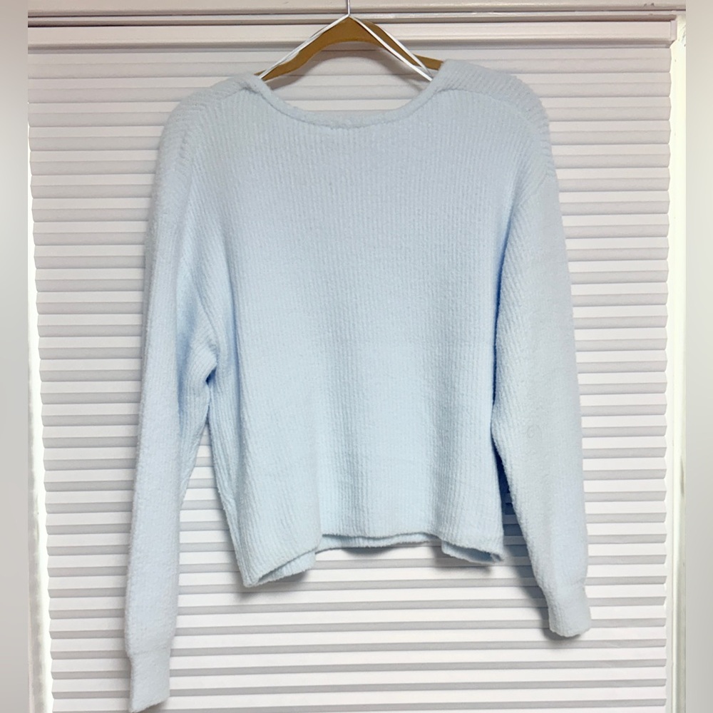 Gentle Fawn Sky Blue V-Neck Sweater - Picture 2 of 5